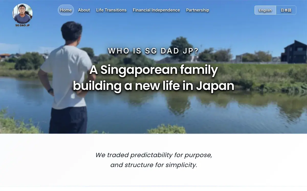 Bilingual SG Dad in Japan website
